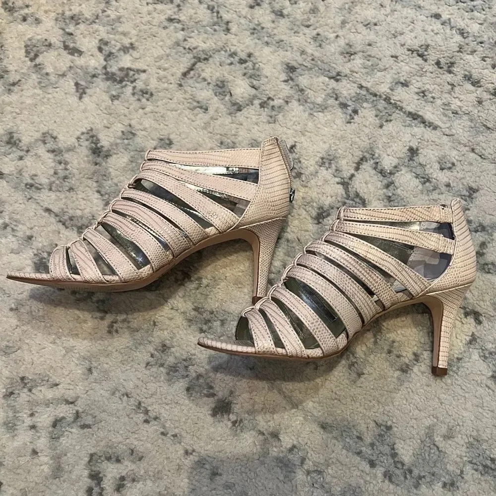 Alfani Nude Strappy Sandal Heels